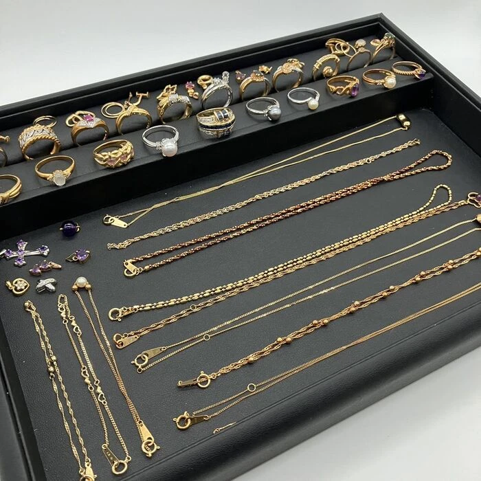 画像1723：Pt900 メレダイヤリング K18パールトップ 他貴金属おまとめ
