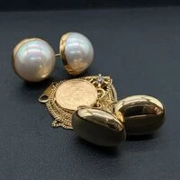 画像2133：Pt900 メレダイヤリング K18パールトップ 他貴金属おまとめ