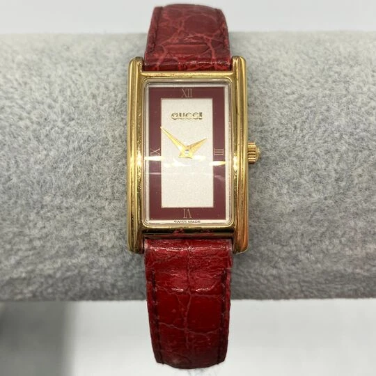 画像6227：グッチ 2600L 時計 風防欠け品